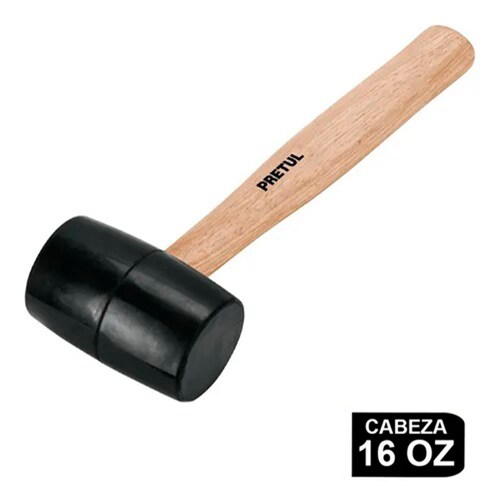 Mazo de hule, 16 oz, Pretul