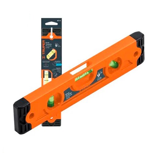 Nivel torpedo de 9" magnético cuerpo de ABS, Truper