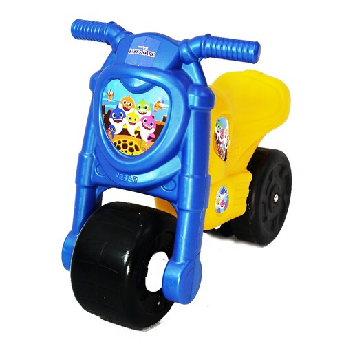 Montable para Niños Moto Feber Azul con Amarillo Baby Shark