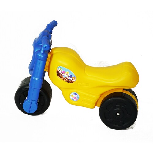 Montable para Niños Moto Feber Azul con Amarillo Baby Shark