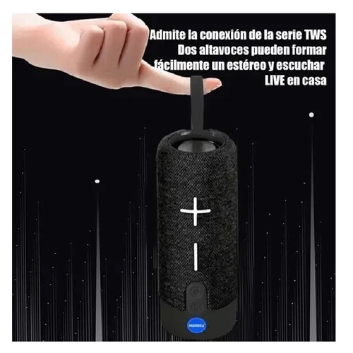 Bocina Portátil Bluetooth Recargable Negro