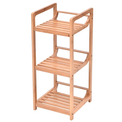 Organizador de Torre de 3 repisas de Bambu