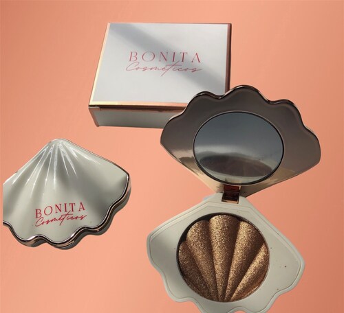 Iluminador En Polvo Compacto Bronce Por Bonita Cosméticos