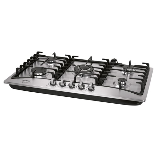 Parrilla de Gas empotrable 5 quemadores acero inoxidable Estufa de cocina ,Foset 