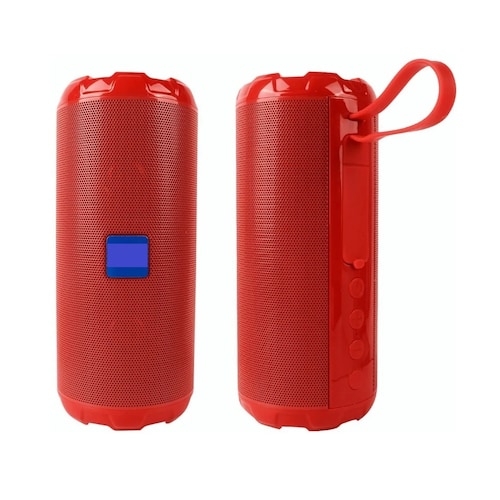 Bocina Bluetooth Portátil, Altavoz Bluetooth 5.1 Rojo
