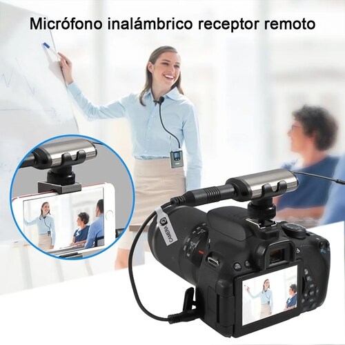 Micrófono Inalámbrico De Solapa Uhf 2 Con Audífono