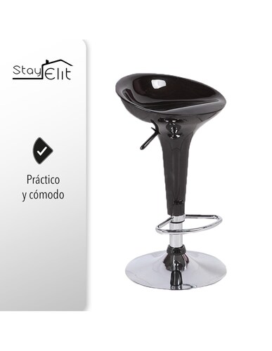 JUEGO SET DE 2 BANCOS DE BARRA DESAYUNADOR ALTURA AJUSTABLE.