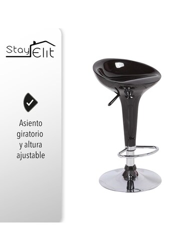 JUEGO SET DE 2 BANCOS DE BARRA DESAYUNADOR ALTURA AJUSTABLE.