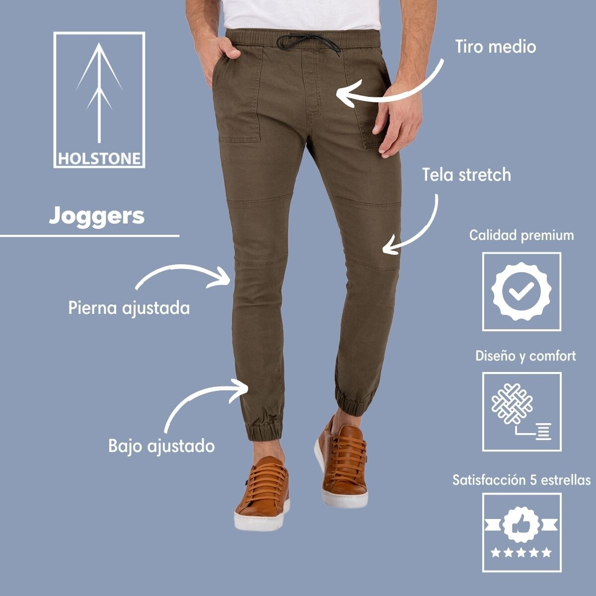 Jogger cheap hombre caqui