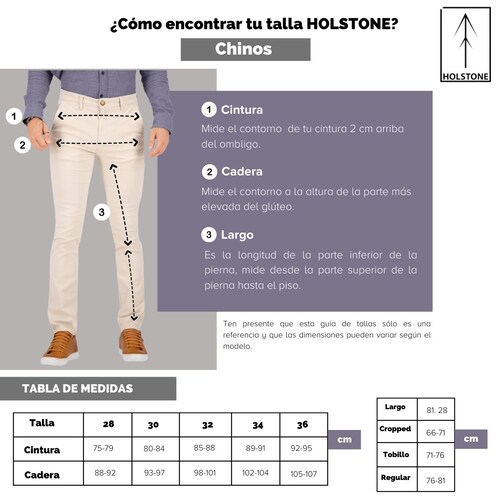 Chino de Gabardina Premium -Azul Petróleo Holstone Hombre
