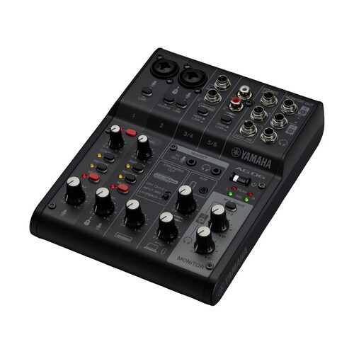 Mezcladora YAMAHA AG06MK2B 6 Canales/Android/iOS/+48 V/USB