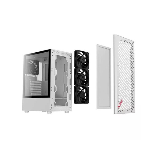Gabinete Adata XPG Valor AIR  ATX S/FUENTE Cristal VALORAIRMT-WHCWW- Blanco.