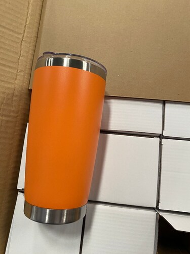 Termo Acero Inoxidable 20oz Naranja