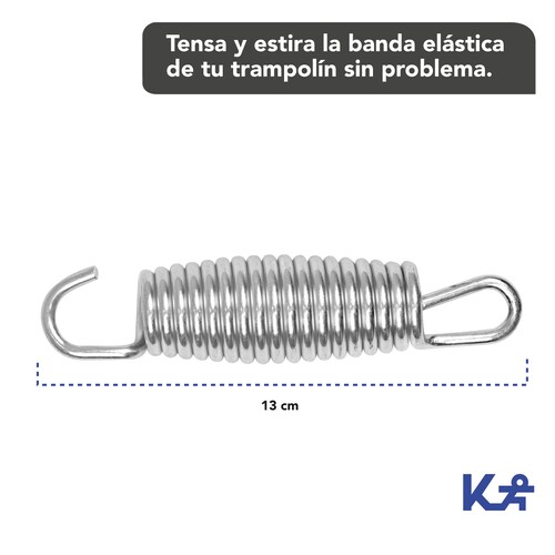 Resortes 130mm 10 Pzas Trampolin Brincolin Tumbling Para 8Ft
