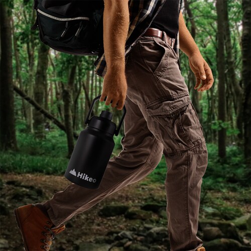 Termo Hikeo de Acero Inoxidable Doble Pared Aislante Extra Grande 1.89 L