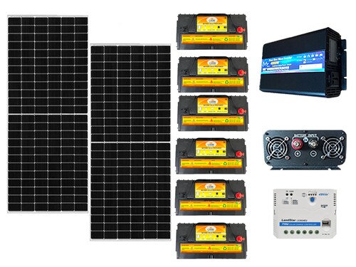 Kit Solar Autónomo 8640w Refrigerador Bombeo Agua Tv Focos