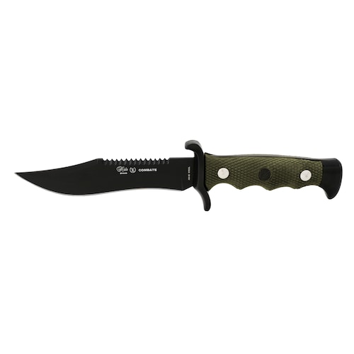 Cuchillo Miguel Nieto modelo Combate 3001 hoja lisa con sierra con Mango ABS y zamak