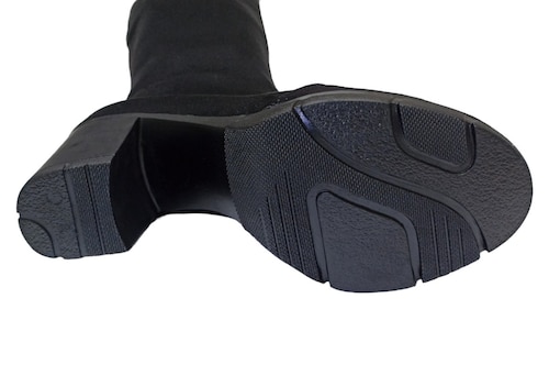 Botas Largas Elásticas de Tacón Alto 9cm Con Plantilla de Piel  y Sandalias Gratis!.