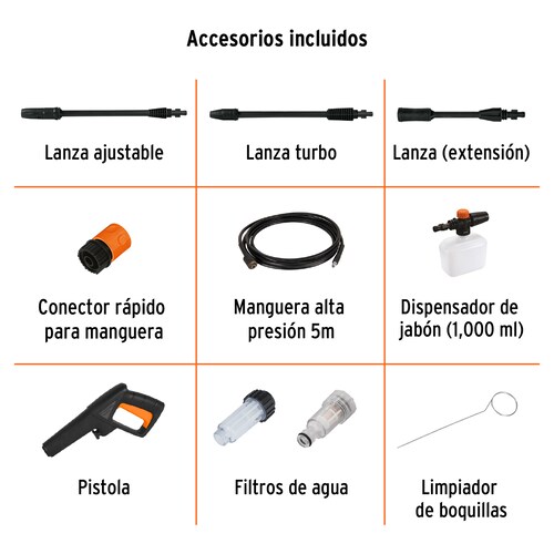Hidrolavadora eléctrica 1800 PSI, Truper