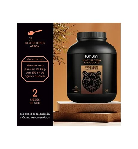 Suplemento Whey Protein Suero De Leche Luhumi Chocolate 5lb.