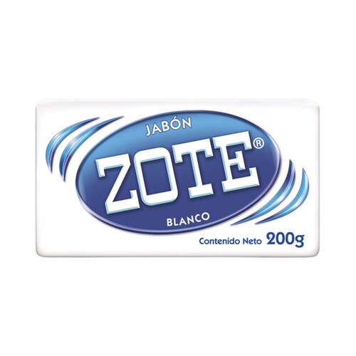 Jabón En Barra Zote Blanco Caja 50 Pzas De 200g