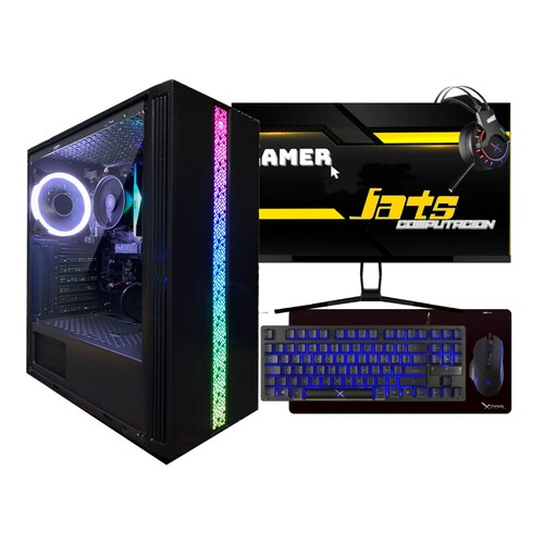 PC JATS Gamer Ryzen 3 3200g 16 GB Ram 240 GB SSD + Monitor + Perifericos		