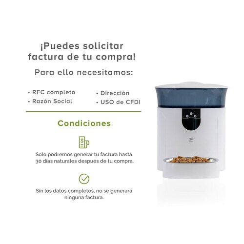 Comedero Para Mascotas Automático Cámara 7l  Avera AM02G