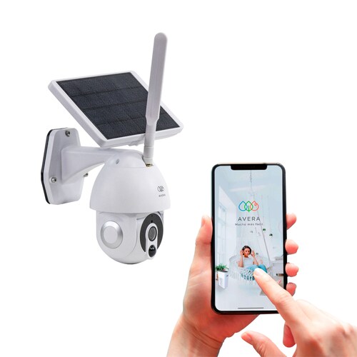 Cámara De Seguridad Wifi Exterior Con Panel Solar Avera CS01