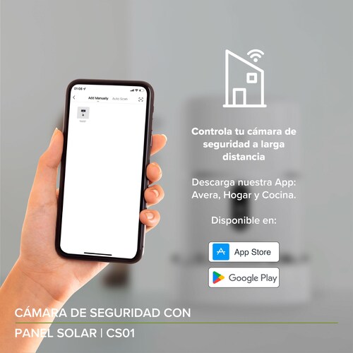 Cámara De Seguridad Wifi Exterior Con Panel Solar Avera CS01