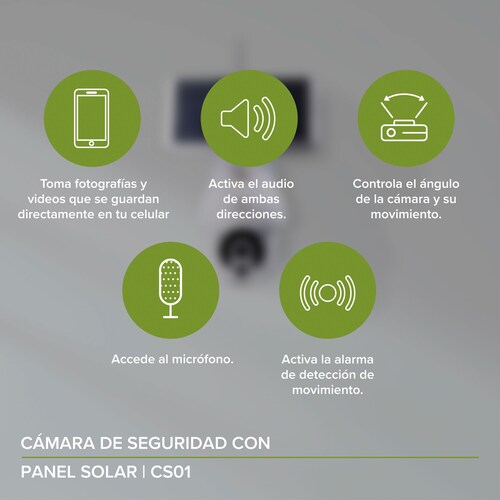Cámara De Seguridad Wifi Exterior Con Panel Solar Avera CS01