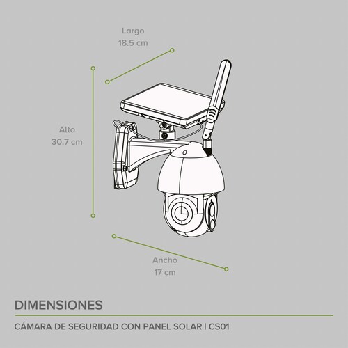 Cámara De Seguridad Wifi Exterior Con Panel Solar Avera CS01