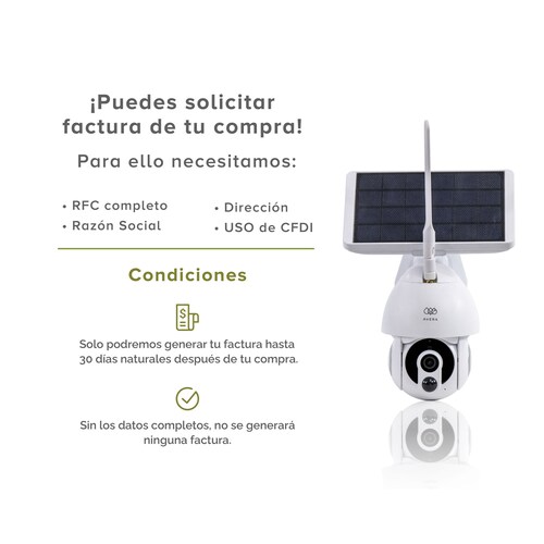 Cámara De Seguridad Wifi Exterior Con Panel Solar Avera CS01