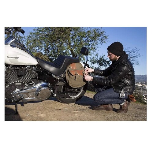 Alforjas De Viaje Universal Para Motocicleta O Scooter Marron