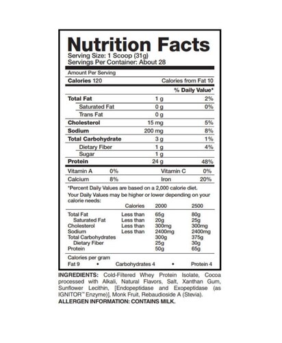 Isoject Evogen Sabor Galleta (28 serv)