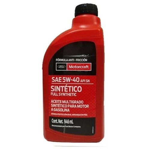 Aceite Sintetico Motorcraft 5w40 Para Motor A Gasolina