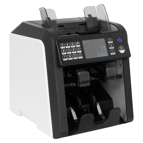 Contadora de Billetes Profesional Guardex AL-950 con Detector De Billetes Falsos, 4 modos de Uso, 1200 Billetes por minuto + Sensores UV/MG/IR