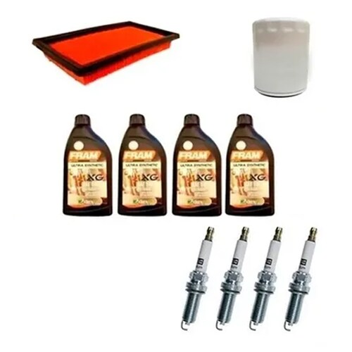 Kit Afinacion Tiida 1.8 Con Bujias Y Aceite 5w30 Sintetico