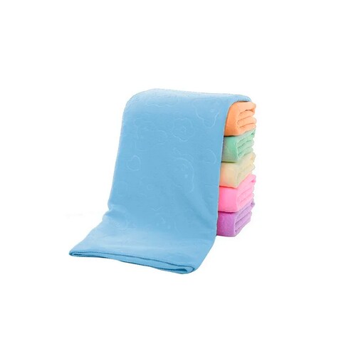 6 Toallas Baño Completo Grandes Color Pastel.