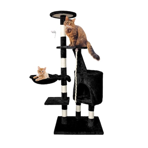 Mueble Rascador Para Gatos Uñas 120cm Casa Hamaca Escalera