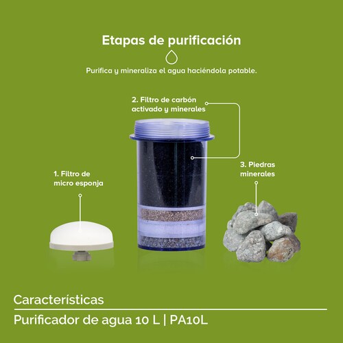 Purificador De Agua 10 Litros Filtro De Agua PA10L