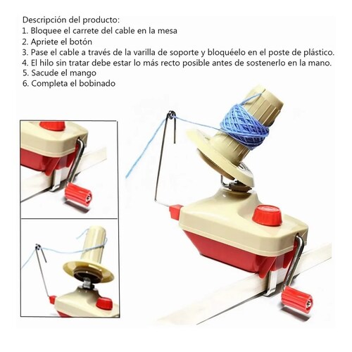 Devanadora De Estambre Manual Bobinadora De Bolas Hilo