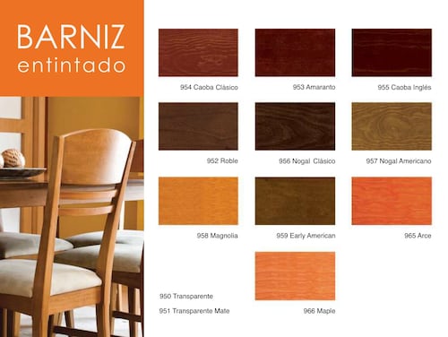Barniz Entintable Color Nogal Clásico 500 Ml MM95605