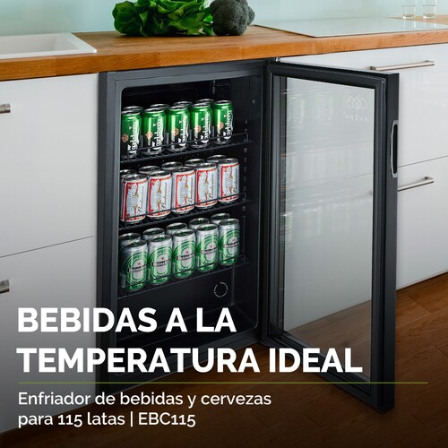 Enfriador de Bebidas y Cervezas Capacidad Para 115 latas Avera EBC115 