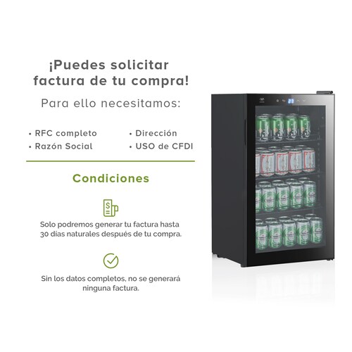 Enfriador de Bebidas y Cervezas Capacidad Para 115 latas Avera EBC115 
