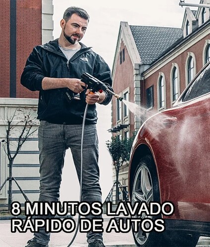 Pistola Lavado Coche Hidrolavadora Inalámbrico Alta Presión.