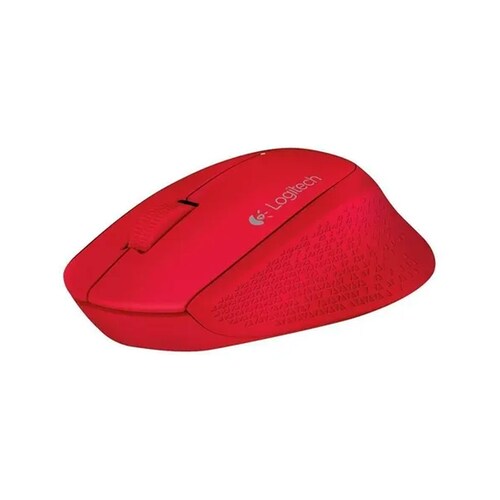 Mouse Logitech Óptico M280, Inalámbrico USB, Rojo