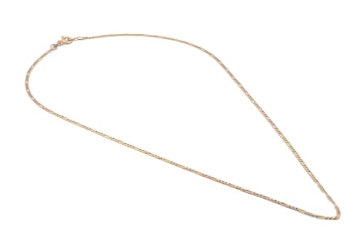 Cadena Estilo Cartier Diamantada Oro Italiano Sólido 14k 40 cm 