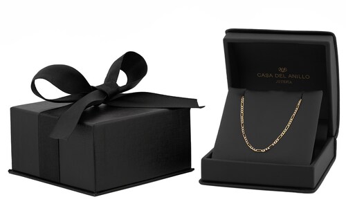 Cadena Estilo Cartier Diamantada Oro Italiano Sólido 14k 40 cm 