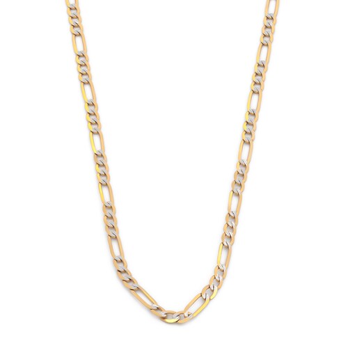 Cadena Estilo Cartier Diamantada Oro Italiano Sólido 10k 55 cm 