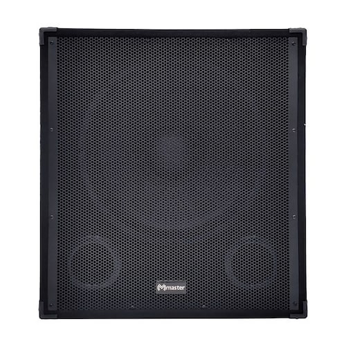 Bafle Amplificado Subwoofer con 7000 Watts de Potencia Musical Conexion Bluetooth Reproductor USB Entrada Auxiliar Canon y Dos Salidas de Linea Mezcladas / Master / MAHM-BOOM18A 